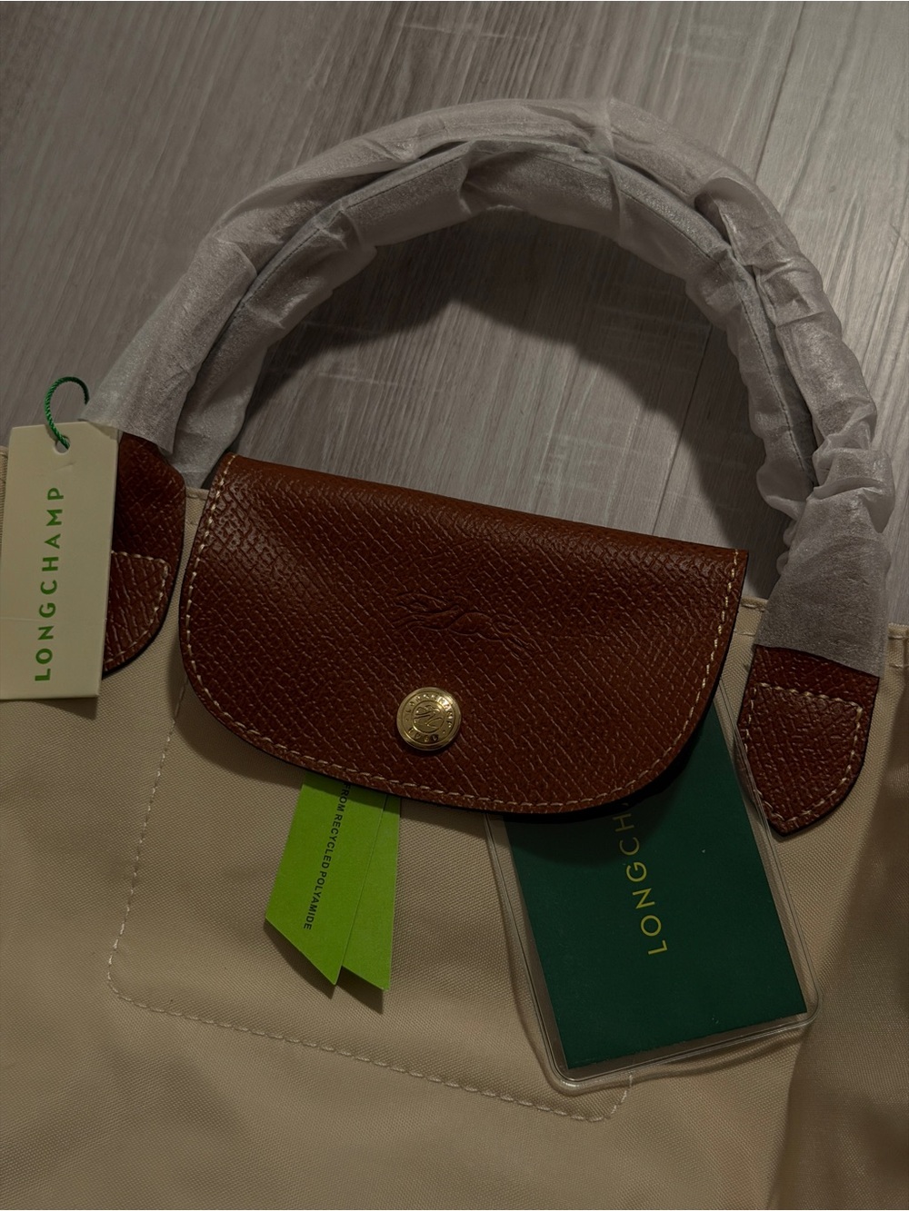 Longchamp Le Pliage Small Paper Nylon Bag NWT - Picture 5 of 5
